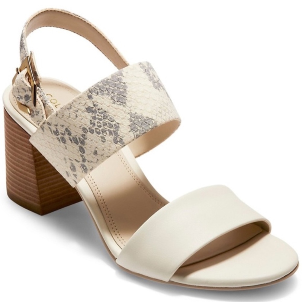 Cole Haan Avani City White Slingbacks (Worn ONCE!)